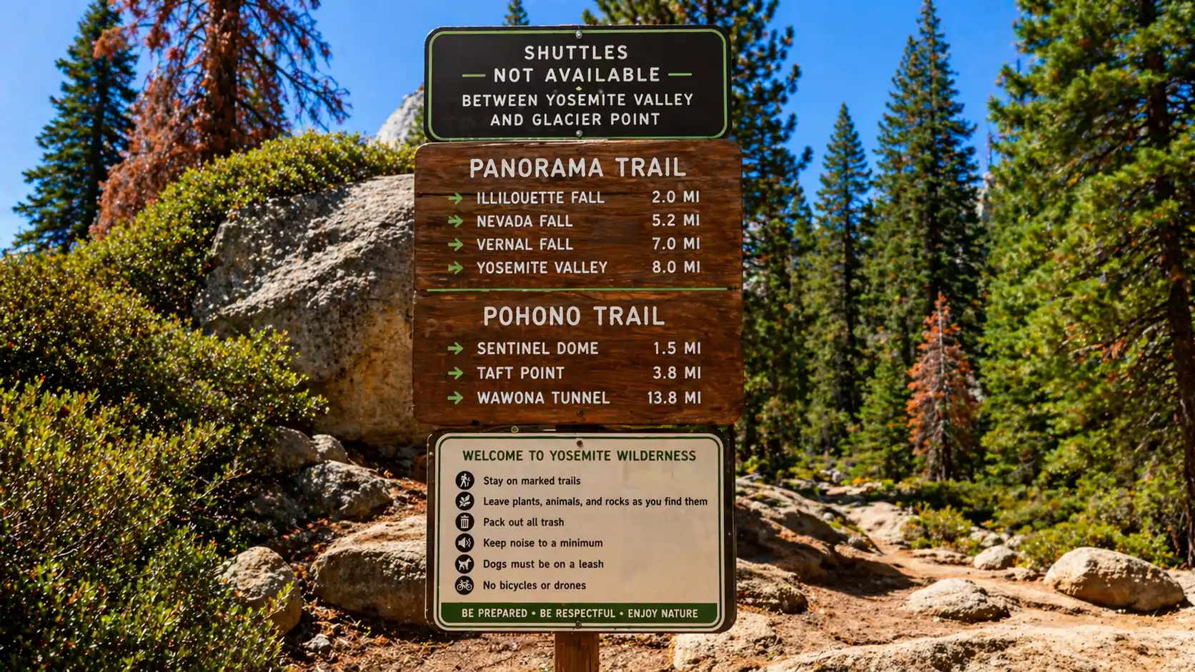 Panorama Trail Yosemite